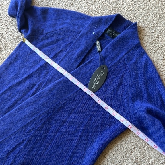 NWT Claudia Nichole Cashmere Open Royal Blue/Purple Cardigan - Picture 5 of 9